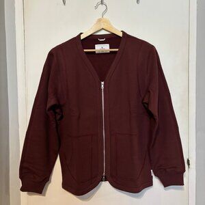 Reigning Champ Burgundy Cardigan Sweater